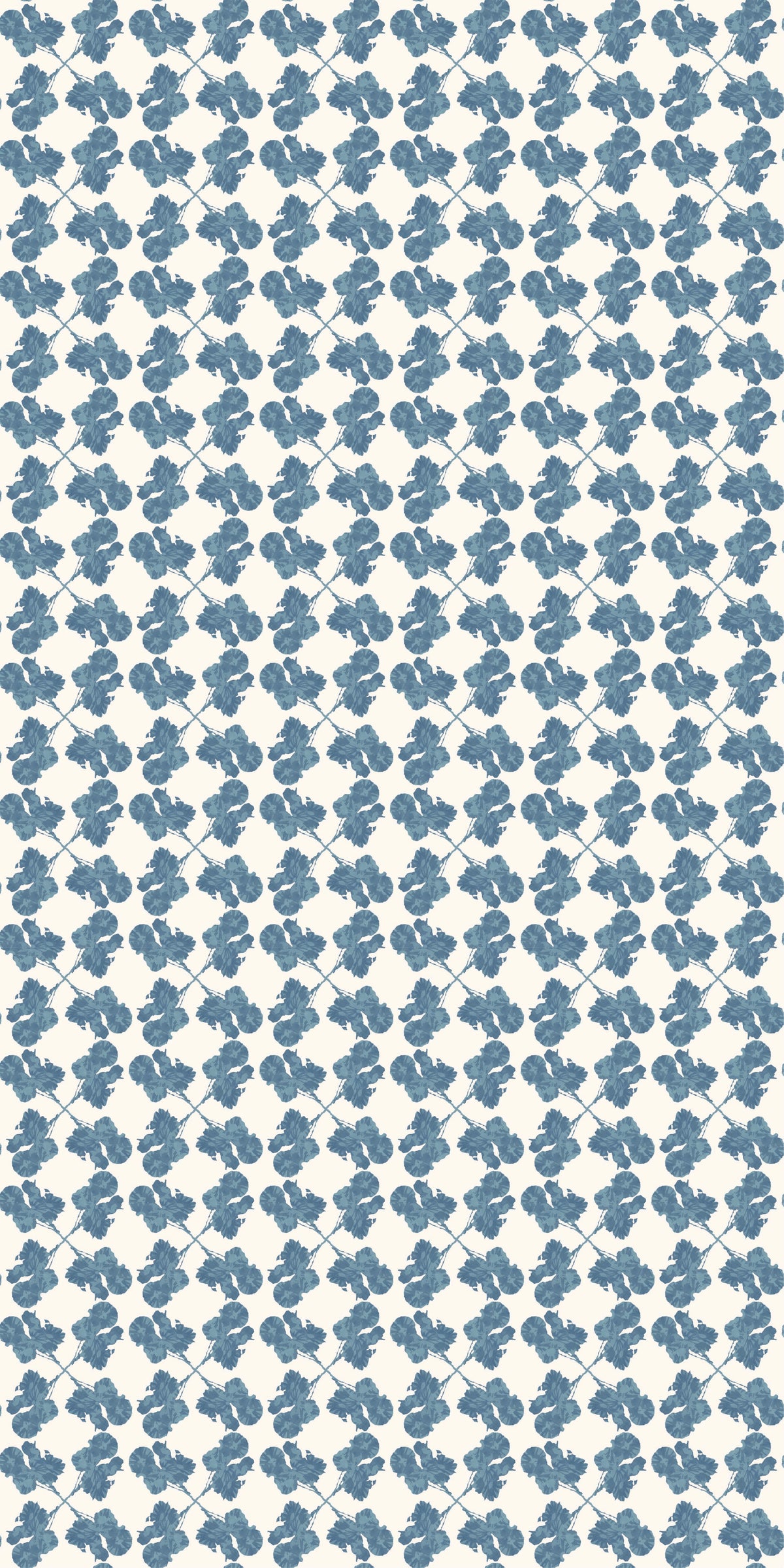 Espalier Wallpaper in Denim