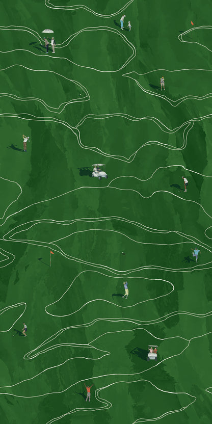 Image of Fairway in Grass Wallpaper