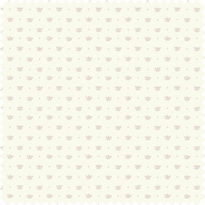 Floret Sheer Fabric in Cream/Pink