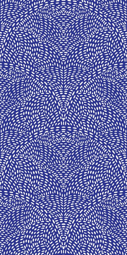 Image of Grateful Thread in Blue/White Wallpaper