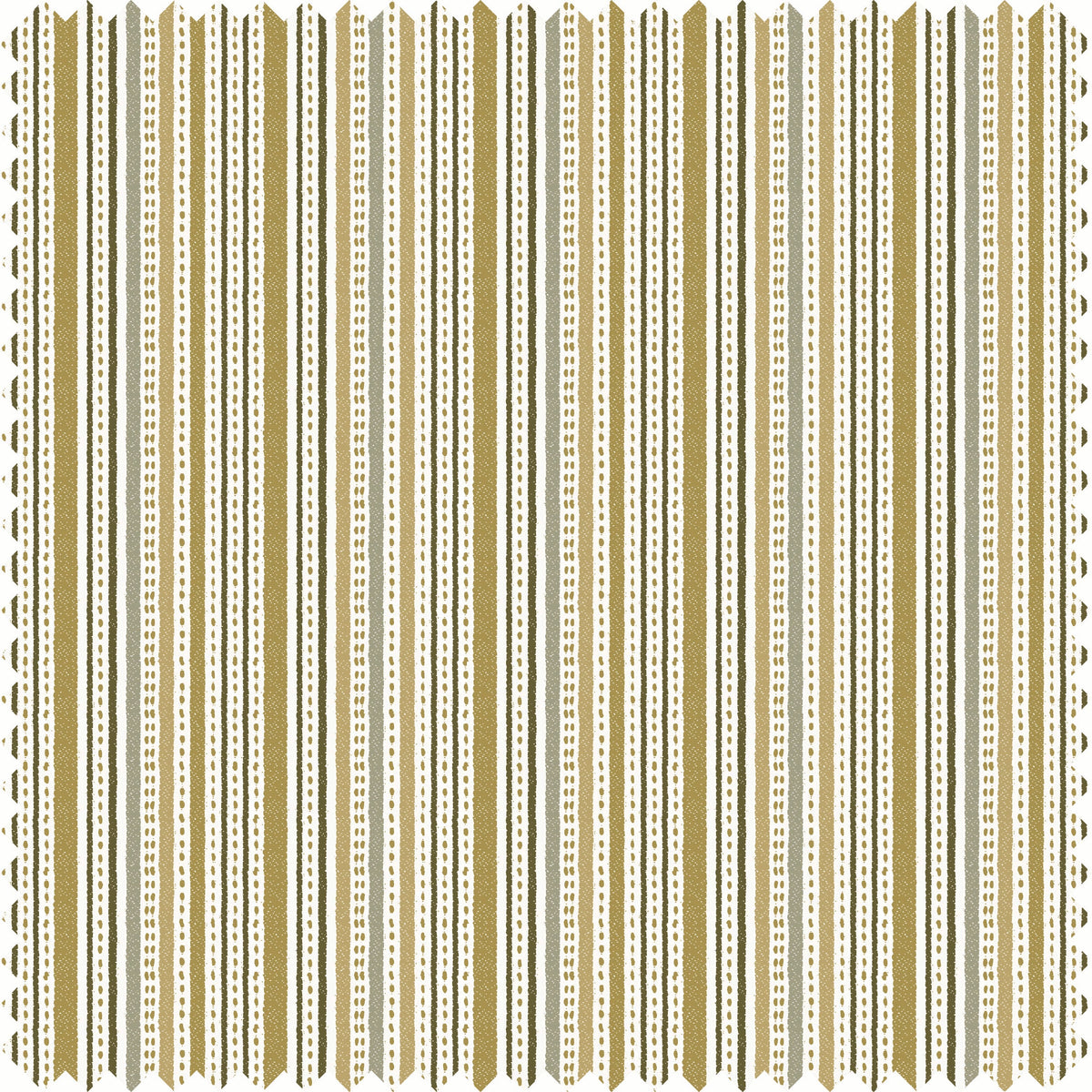 Harbor Stripe Sheer Fabric in Multi Green