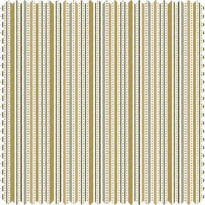 Harbor Stripe Sheer Fabric in Multi Green