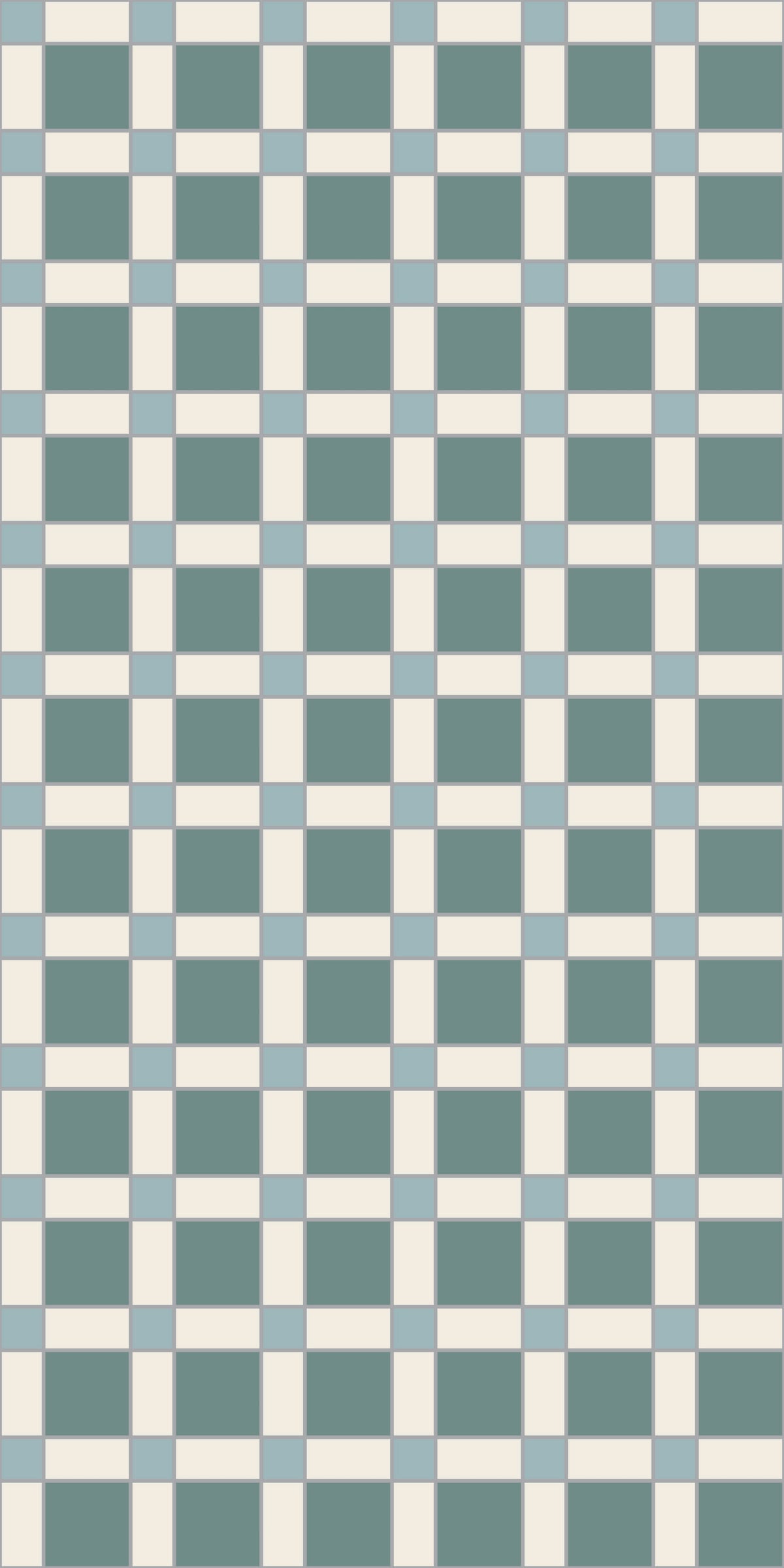 Heritage Check Tile Decal Tile/Flooring in Lake Blue