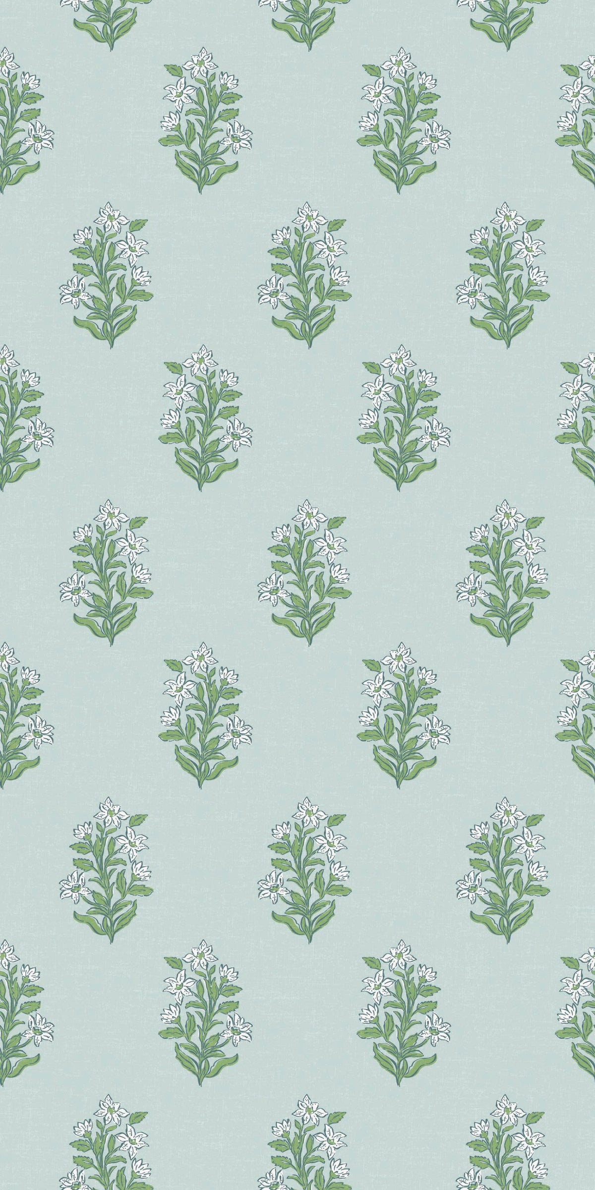 Image of Heritage Floral in Spring Green Wallpaper
