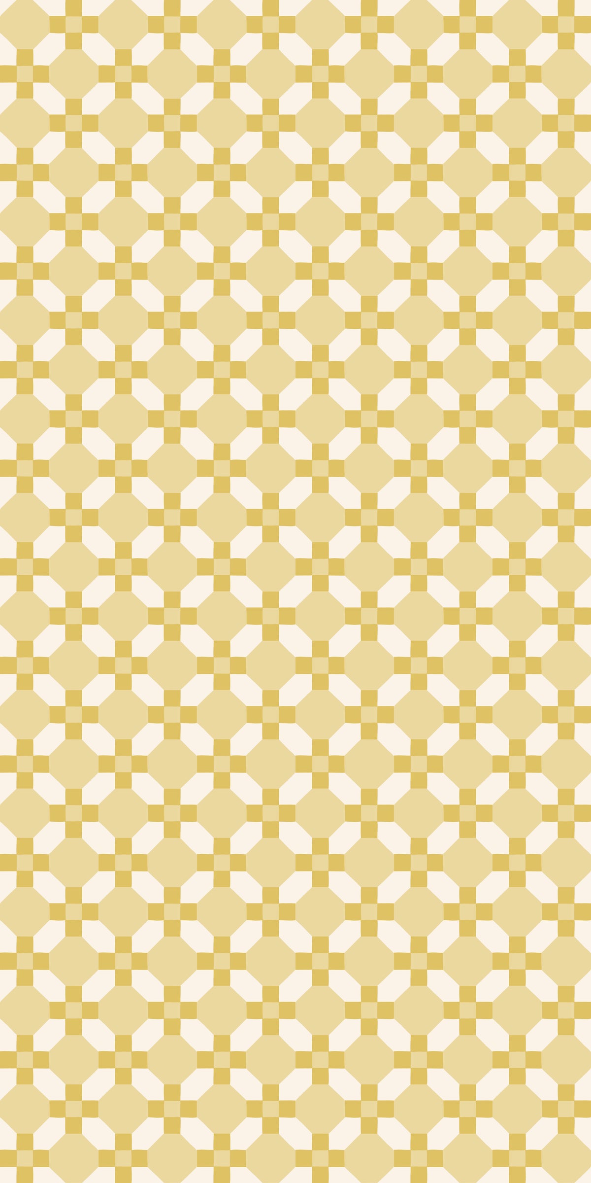 Image of Honeycomb Tuile in Sunflower Wallpaper