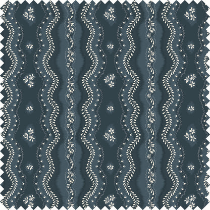 Idlewild Fabric in Deep Blue