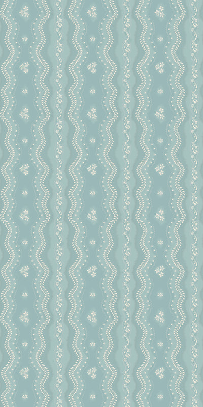 Image of Idlewild in Light Blue Wallpaper
