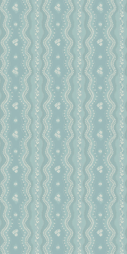 Image of Idlewild in Light Blue Wallpaper