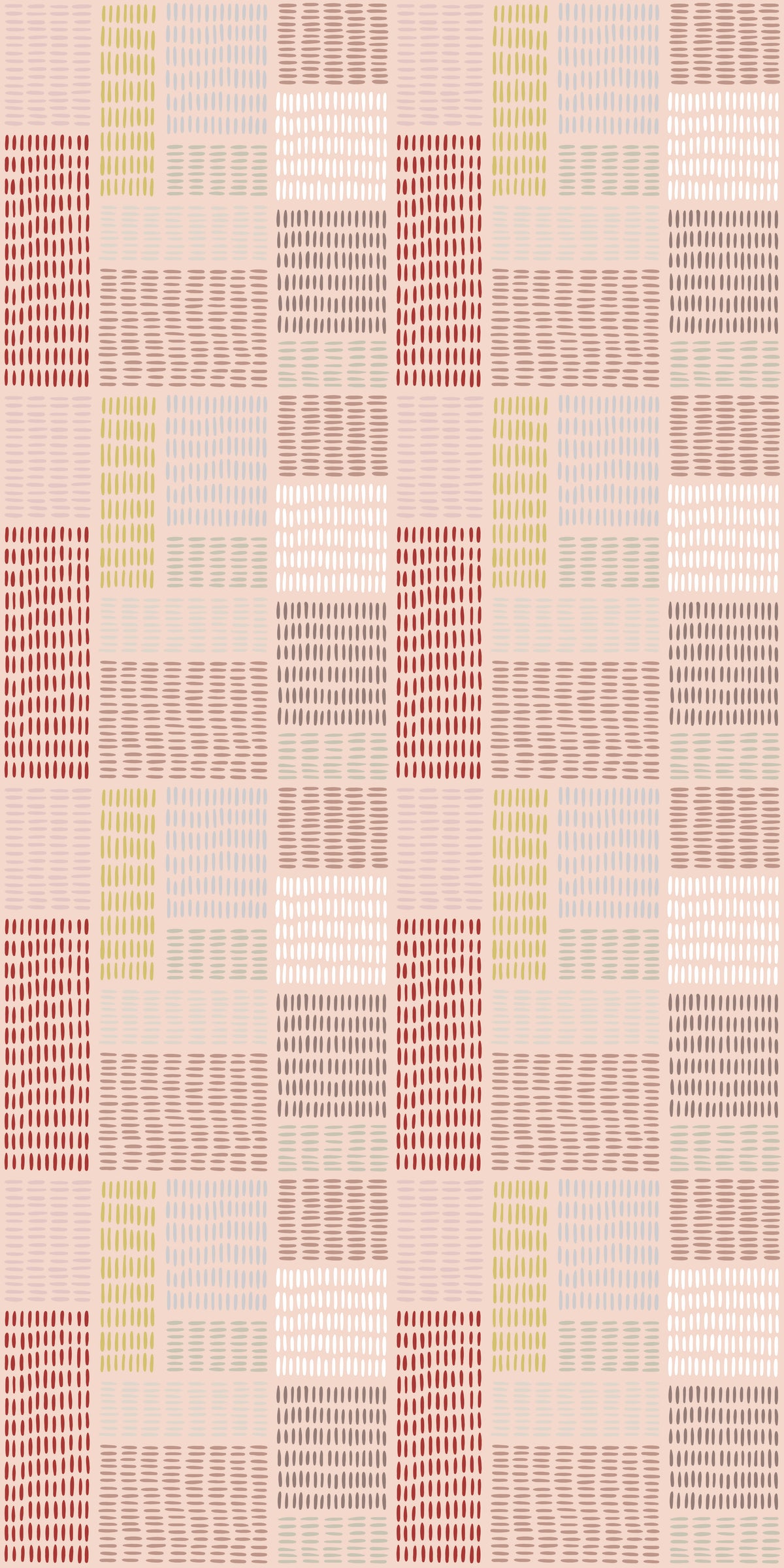 Image of In Petite Stitches in Pink Wallpaper