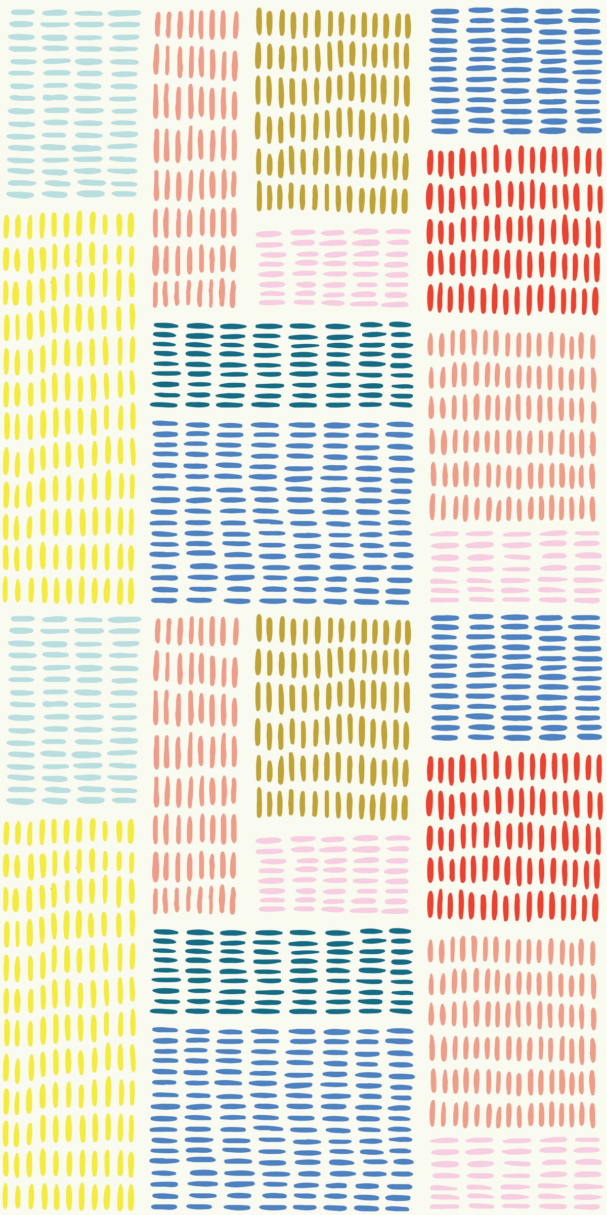 Image of In Stitches in Multi Wallpaper
