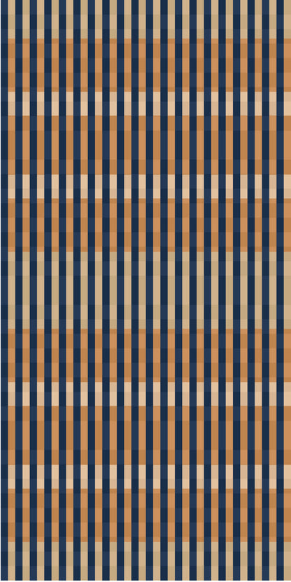 Image of Line Essence in Blue Wallpaper