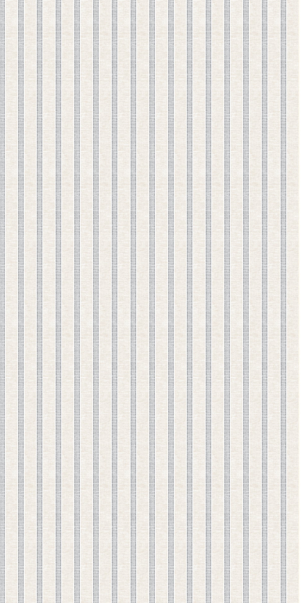 Image of Linen Stripe in Oat/Navy Wallpaper