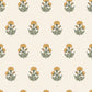 Image of Marigold Block Print in Sunshine Wallpaper