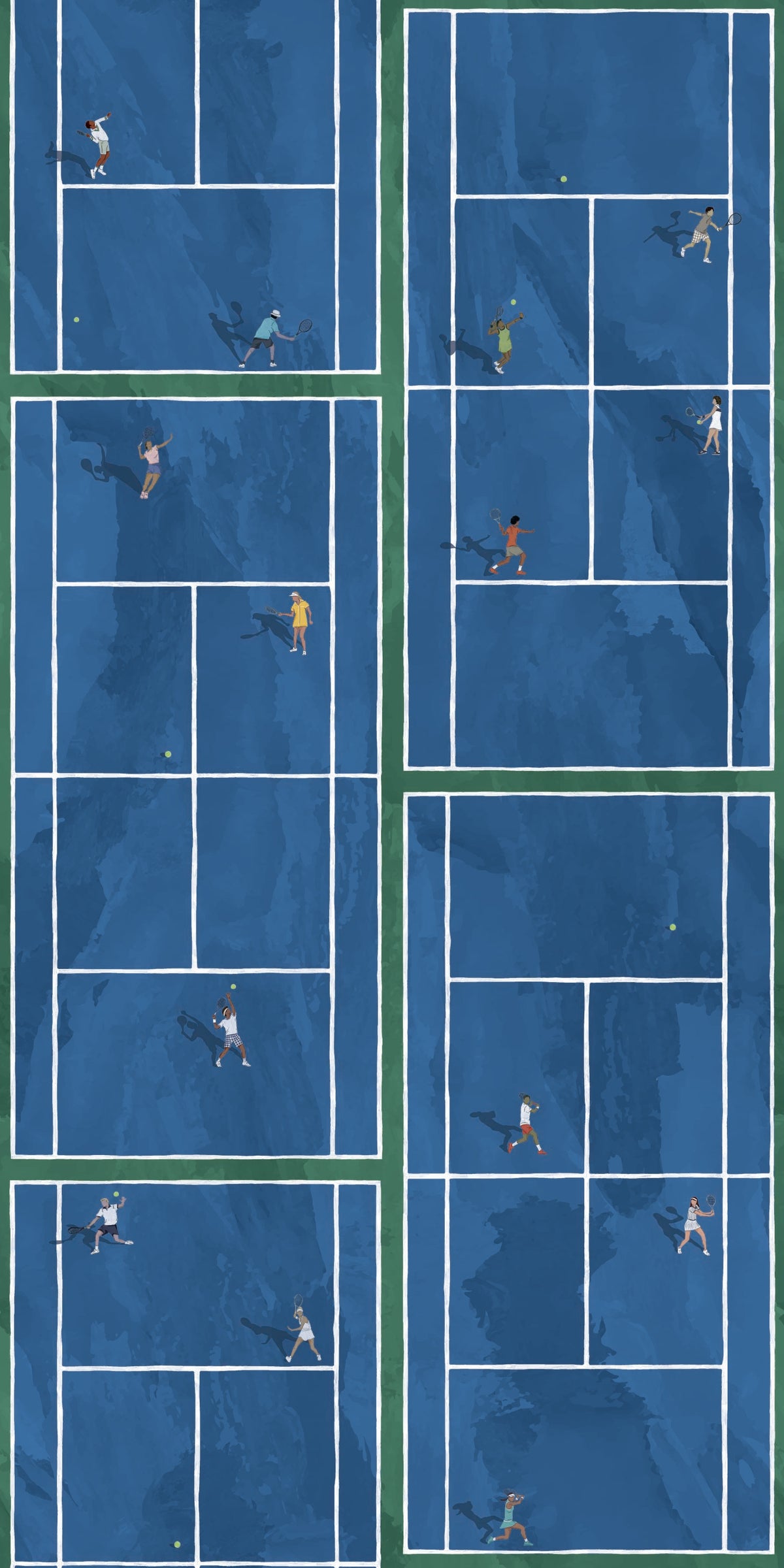Image of Match Point in True Blue Wallpaper