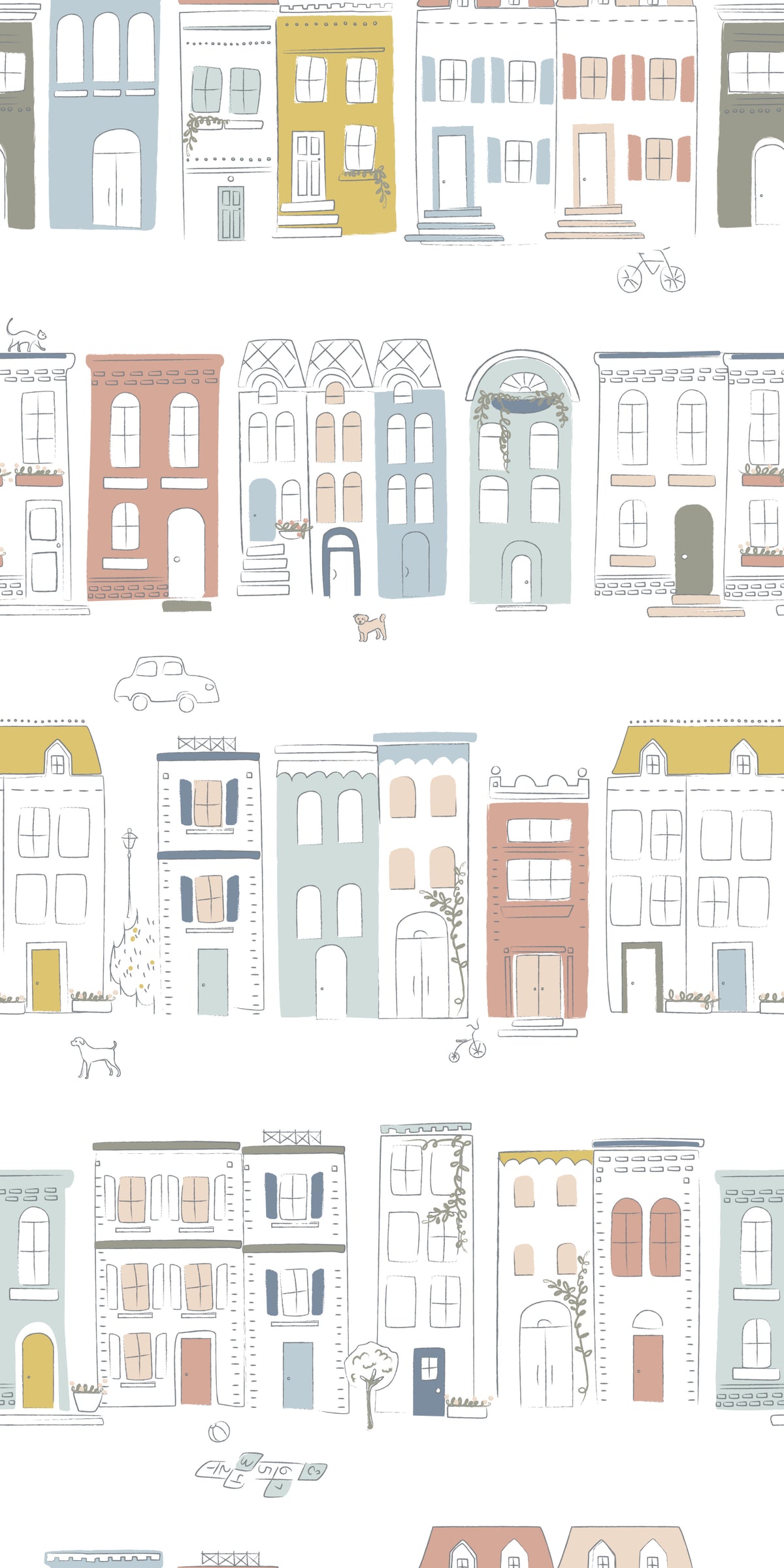 Image of My Neighborhood in Multi wallpaper