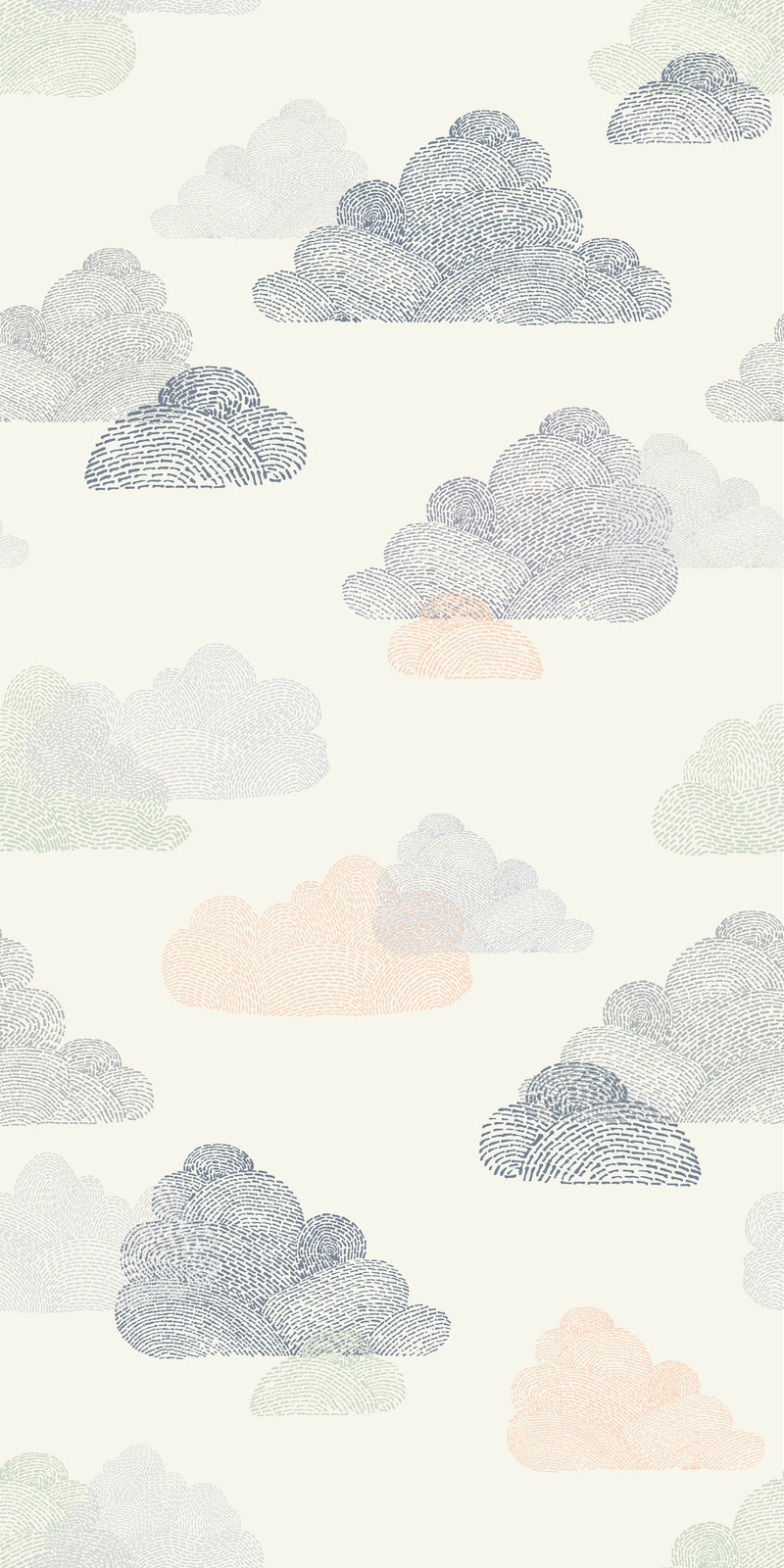 Overcast Stitch in Cream/Grey Blue color
