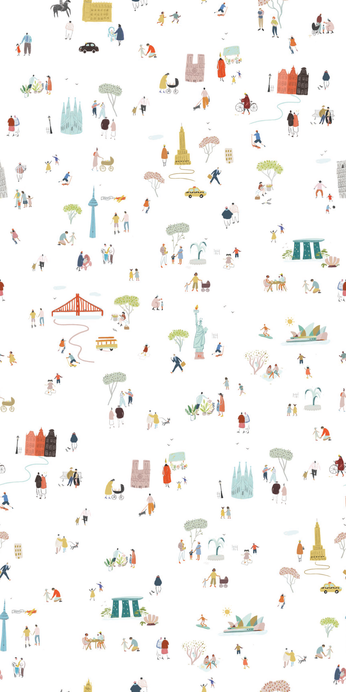 Image of Explore the World in Multi wallpaper