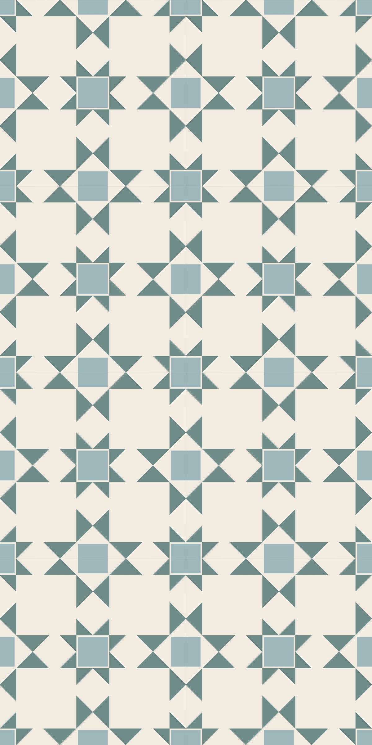 Patchwork Tile Decal Tile/Flooring in Lake Blue