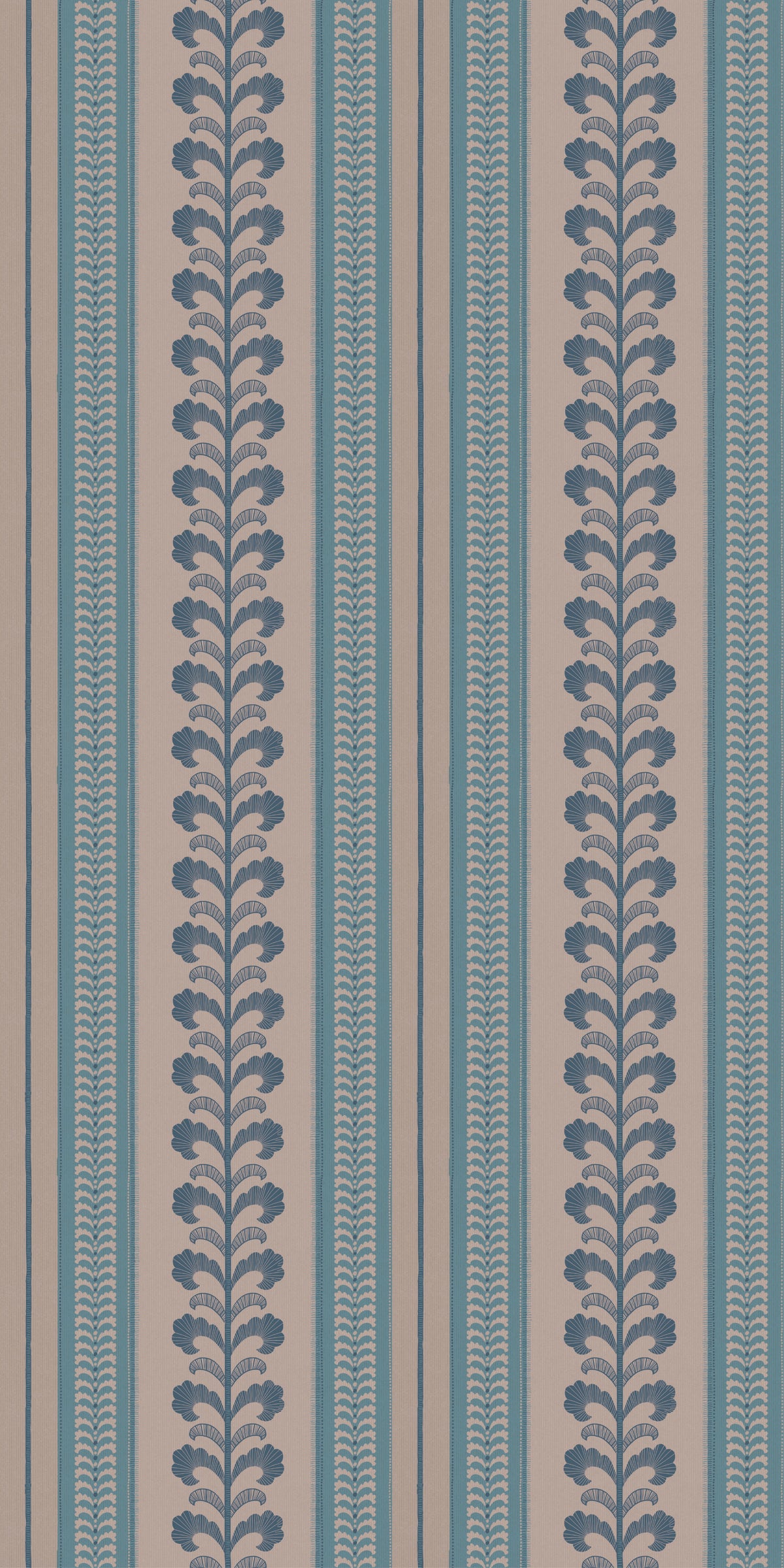 Image of Pickart Stripe in Lagoon Wallpaper