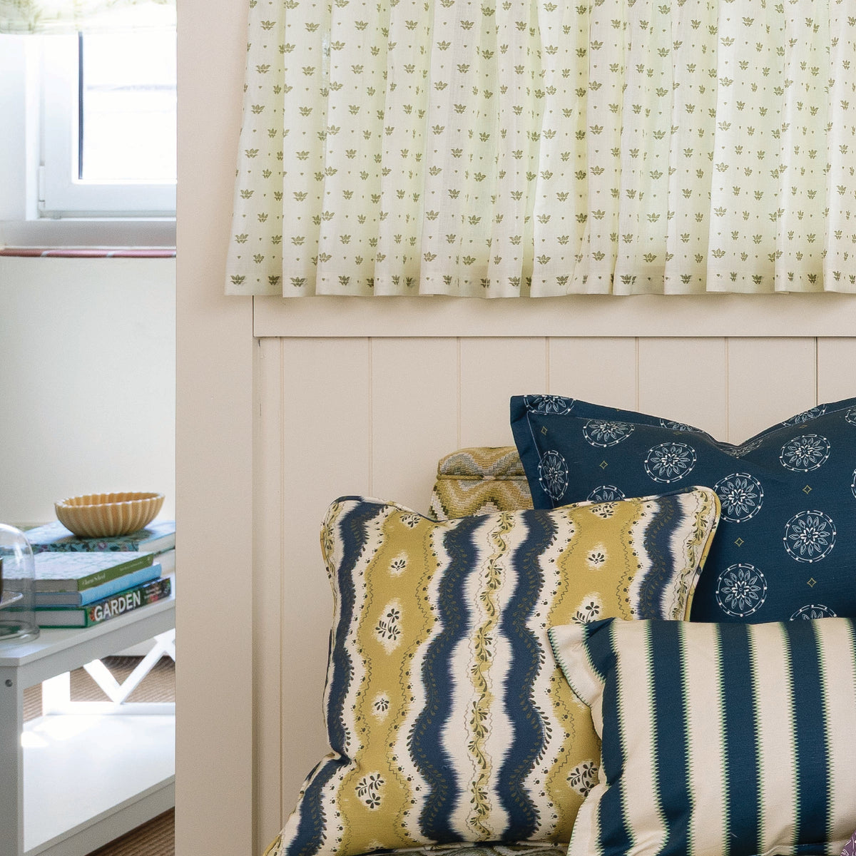 Pinwheel Fabric Fabric in Navy