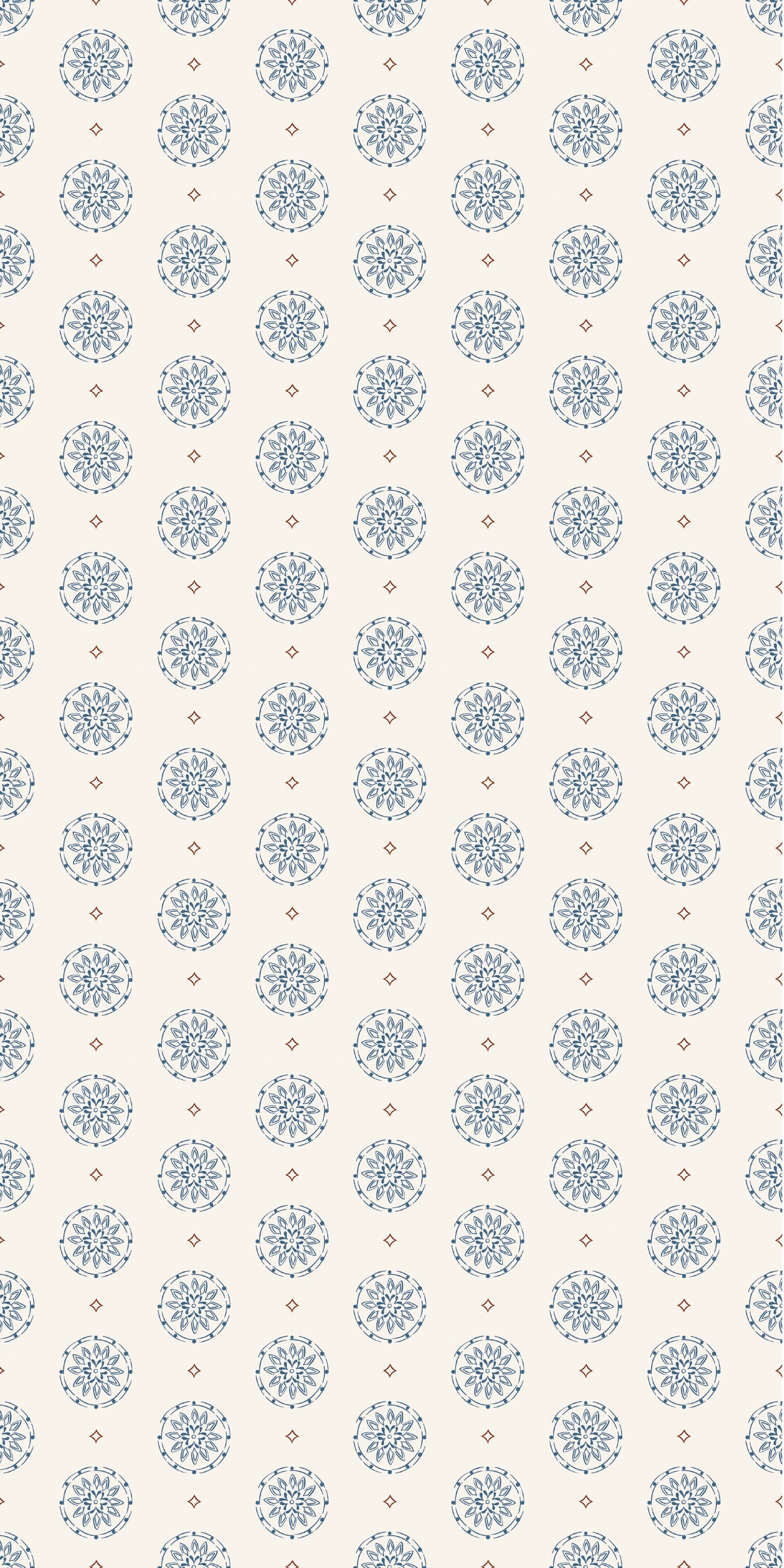 Image of Pinwheel in Cream Wallpaper