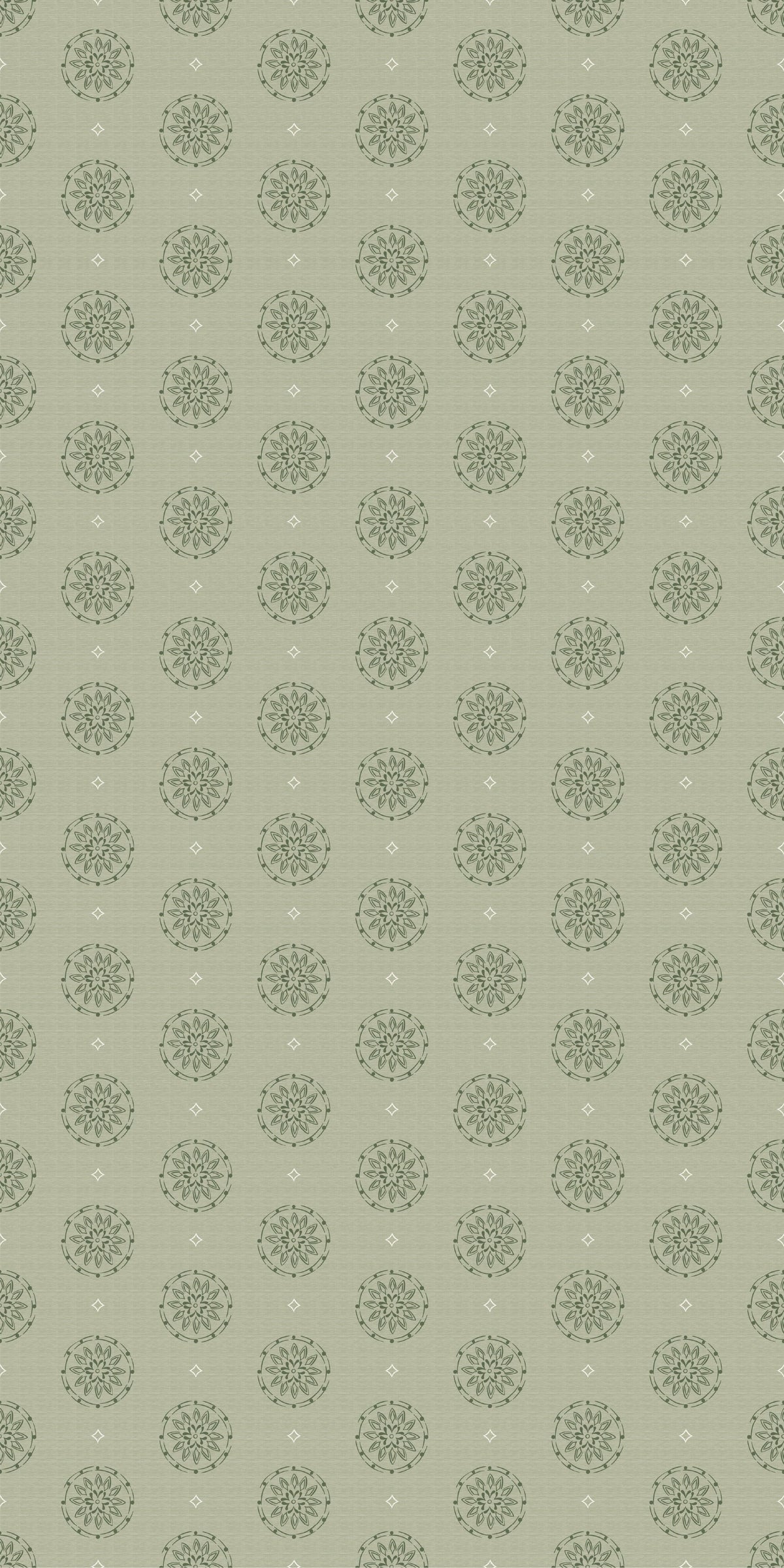 Image of Pinwheel in Sage Wallpaper