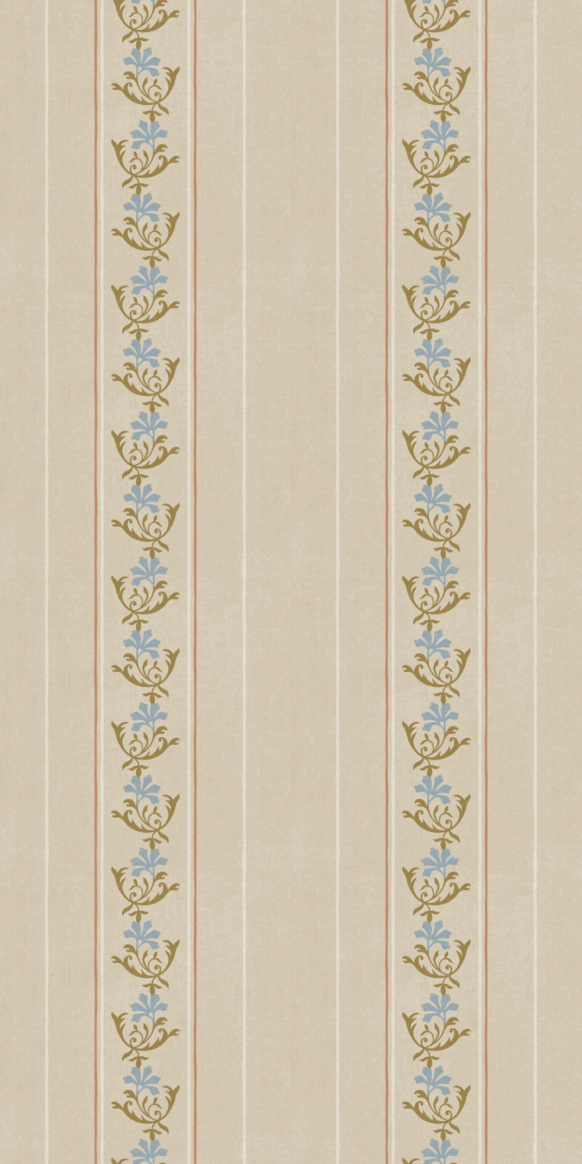 Image of Posey Stripe in Linen Wallpaper