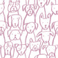 Image of Puppy Pile in Lavender Wallpaper