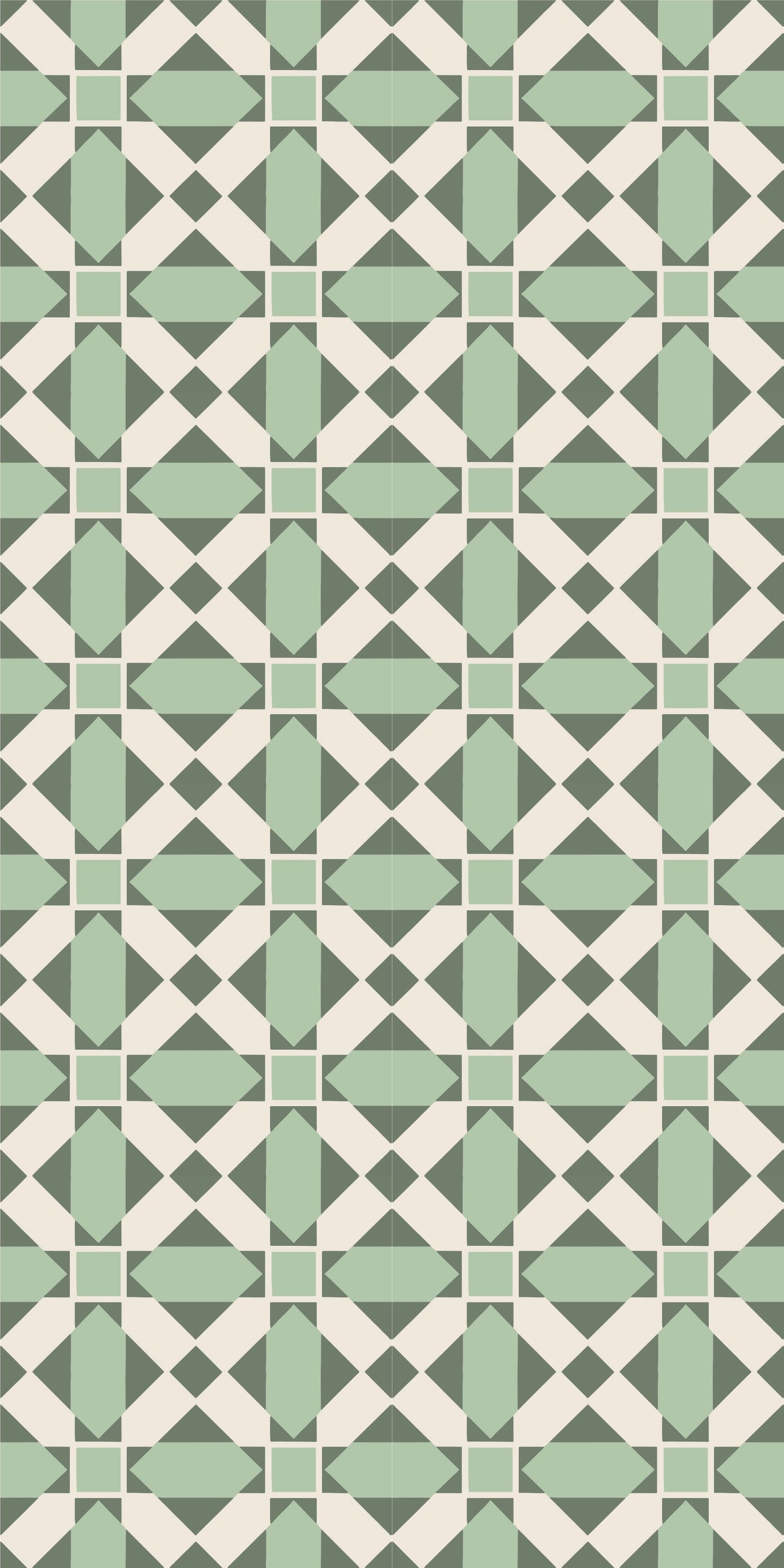 Quilt Block Tile Decal Tile/Flooring in Forest