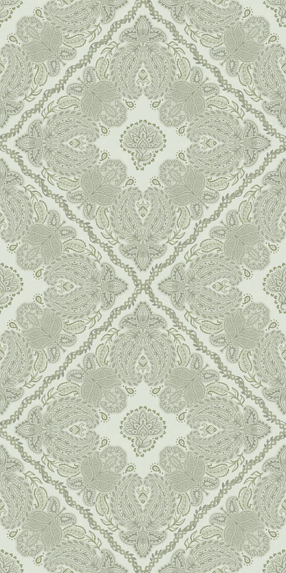 Image of Remington in Light Sage Wallpaper