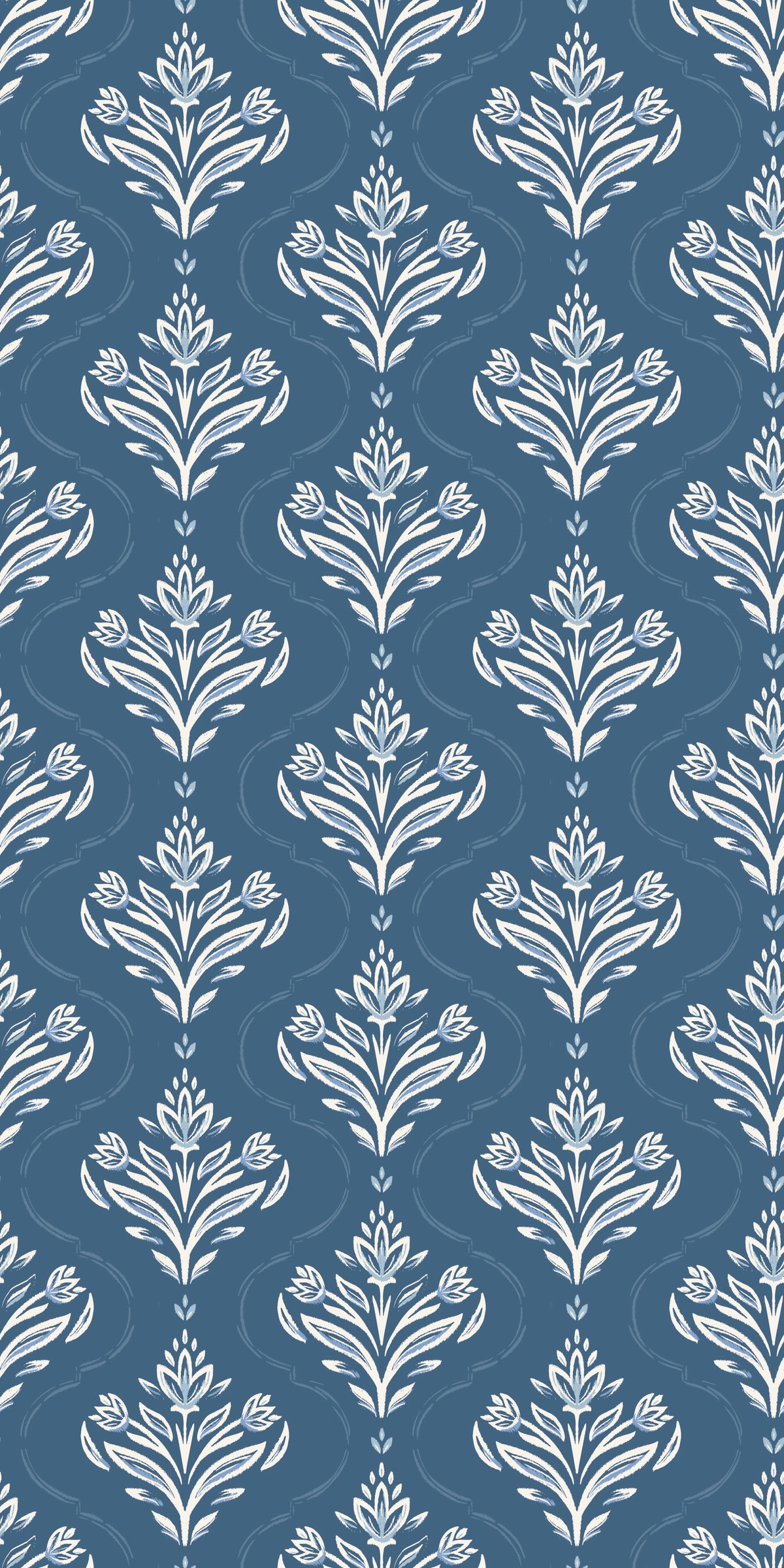 Riviera in Steel Blue wallpaper.