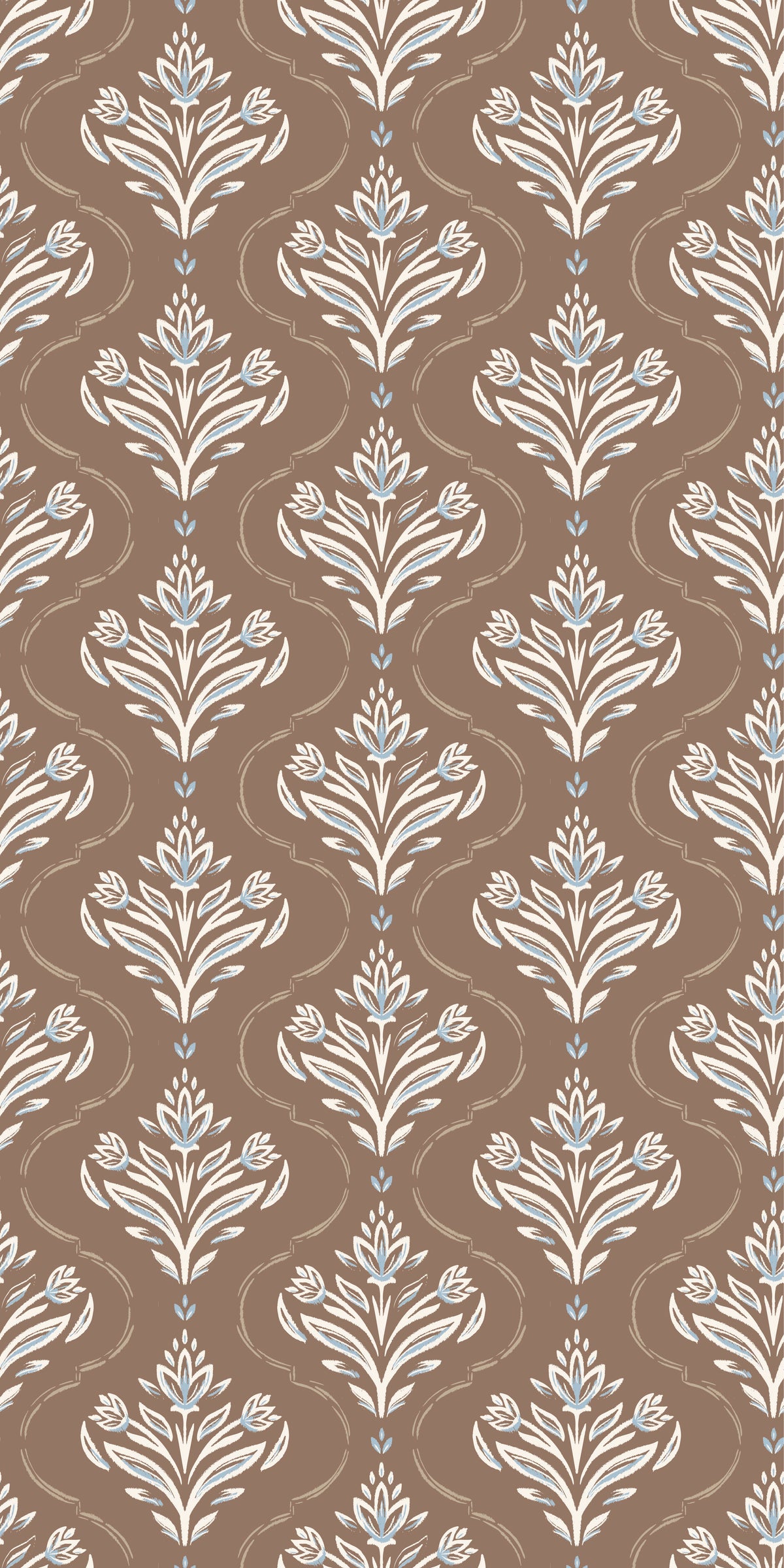 Riviera in Nutmeg wallpaper.