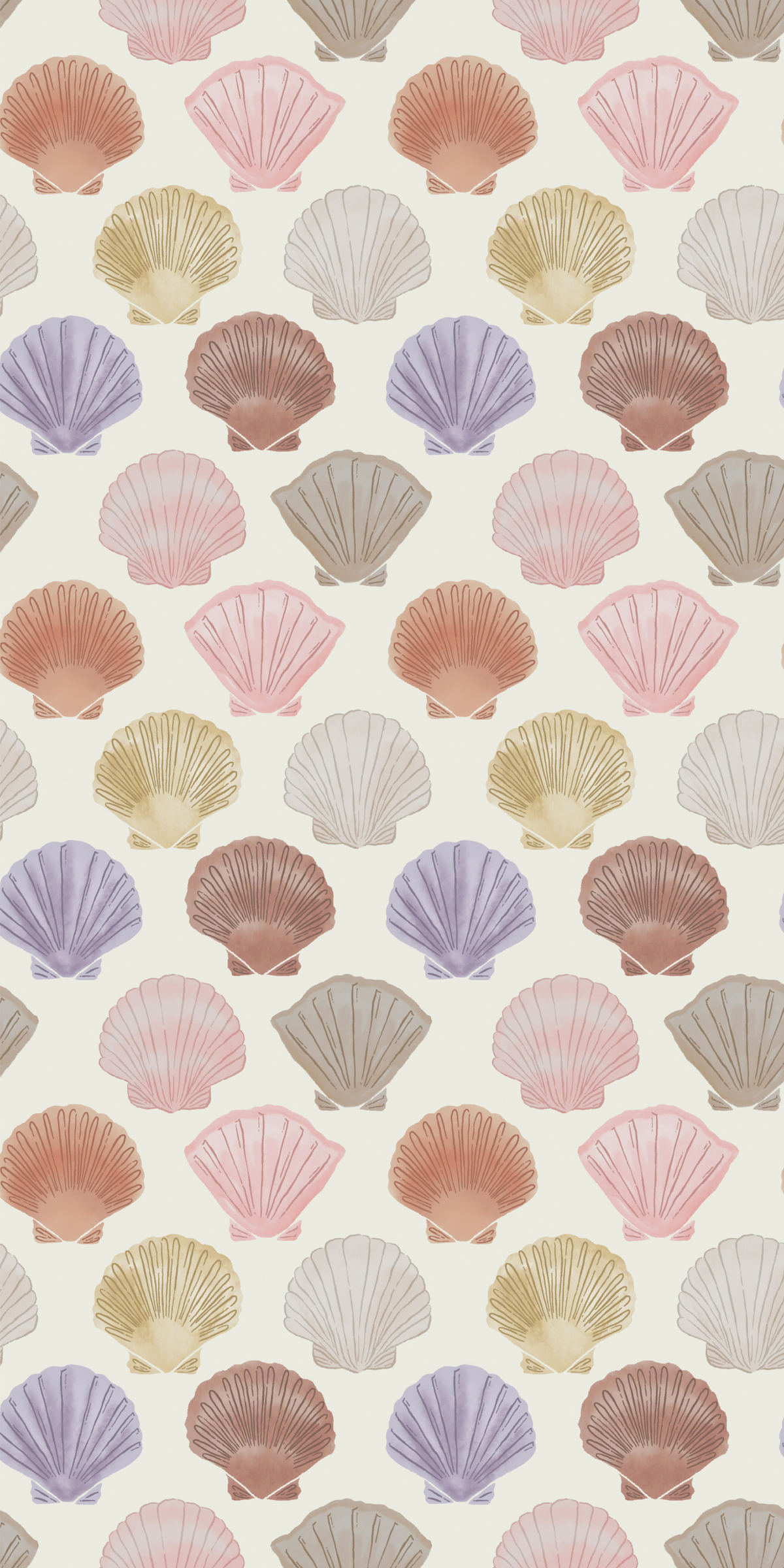 Image of Shells in Multi Wallpaper