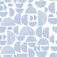 Image of Semi Stitched in White/Blue Wallpaper