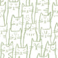 Image of Smitten Kitten in Grass Wallpaper