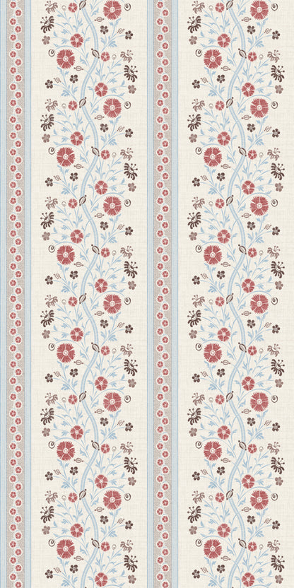 Image of Sophie Stripe in Bordeaux Wallpaper