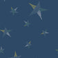 Image of Stitched in the Stars in Dark Blue/Multi Wallpaper