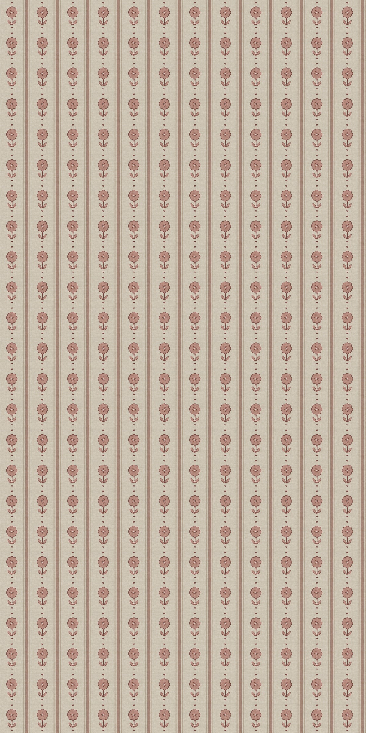 Image of Storybook Stripe in Pink Wallpaper