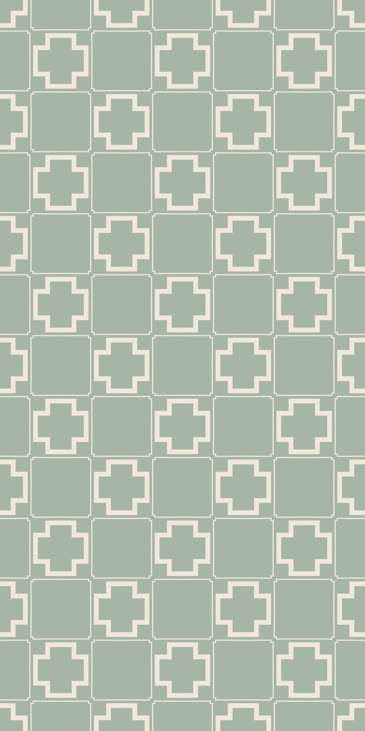 Test Terra Tile Decal Tile/Flooring in Green Wave