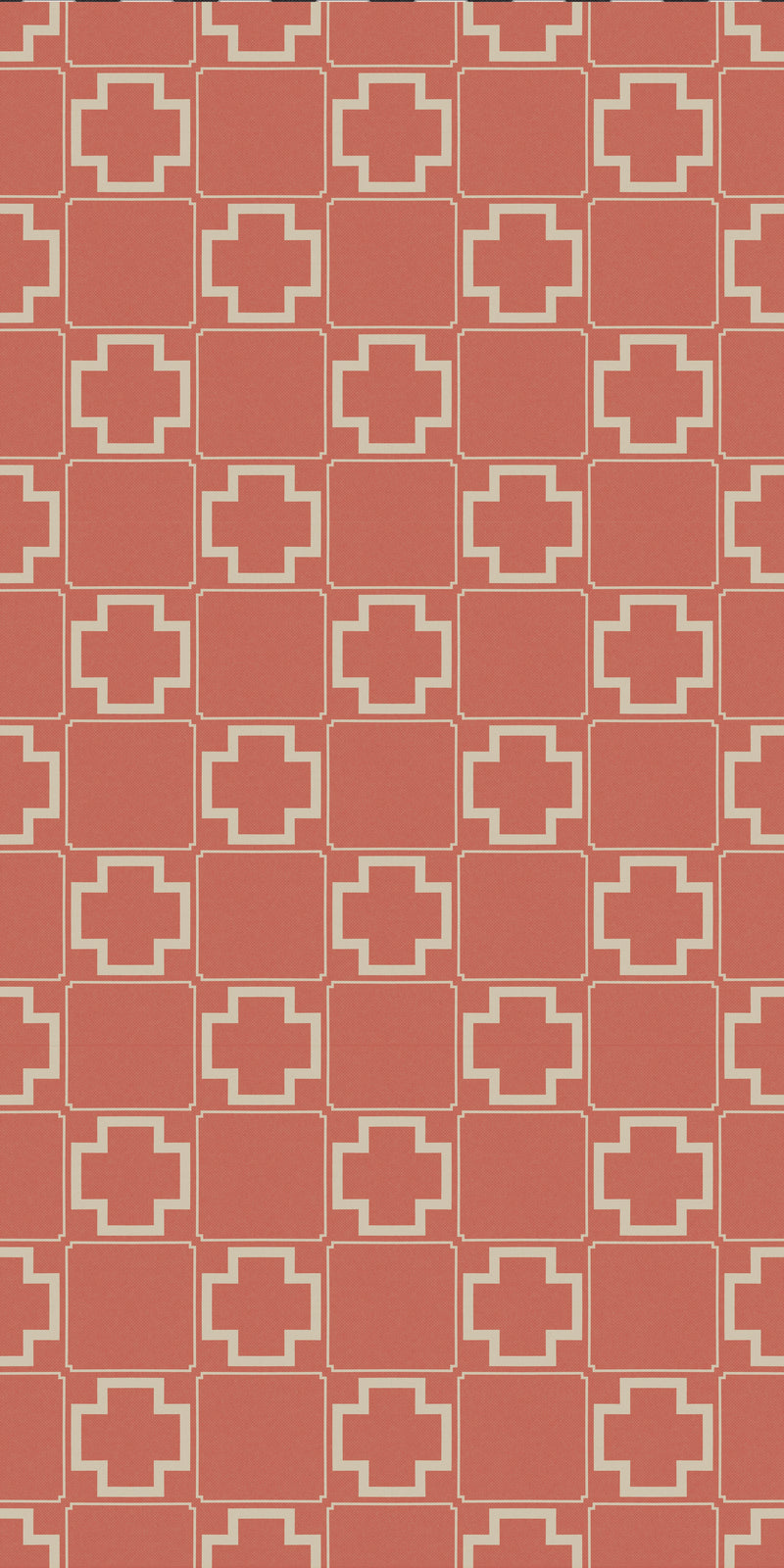 Terra Tile Decal in Terracotta color