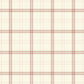 Image of Ticking Plaid in Pink/Cream wallpaper
