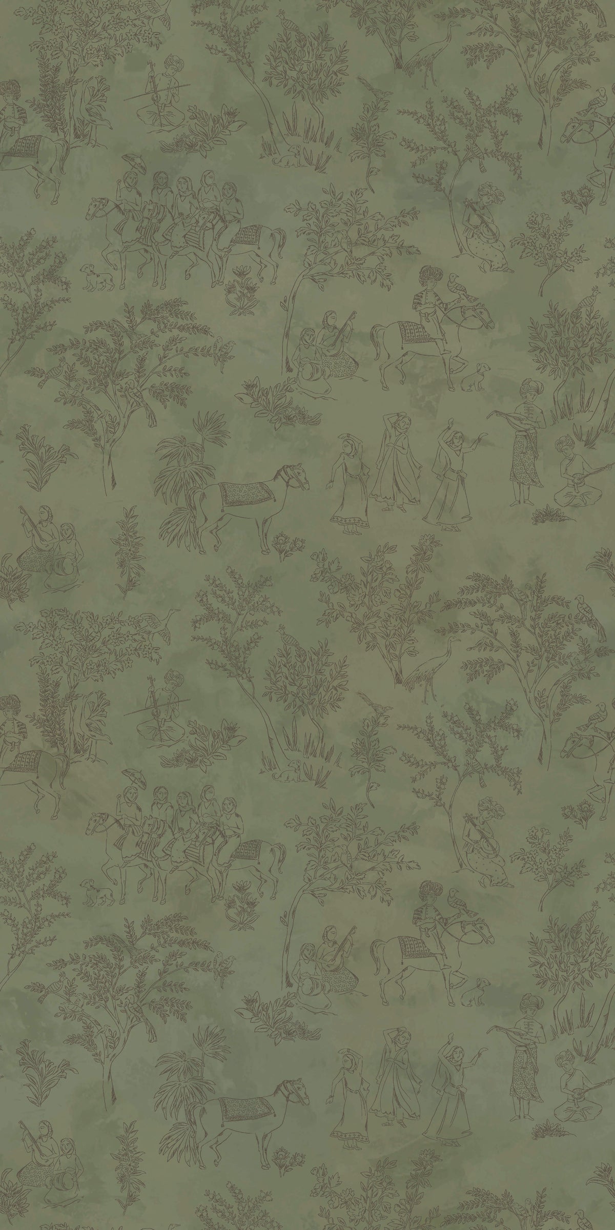 Image of Toile de Joon in Lichen Wallpaper