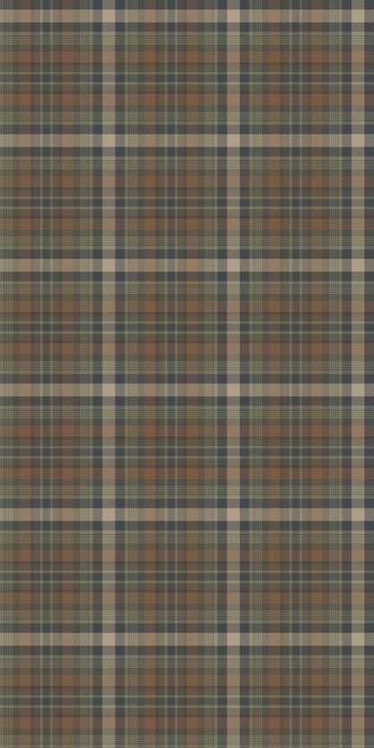 Image of Tonal Plaid in Earth Wallpaper
