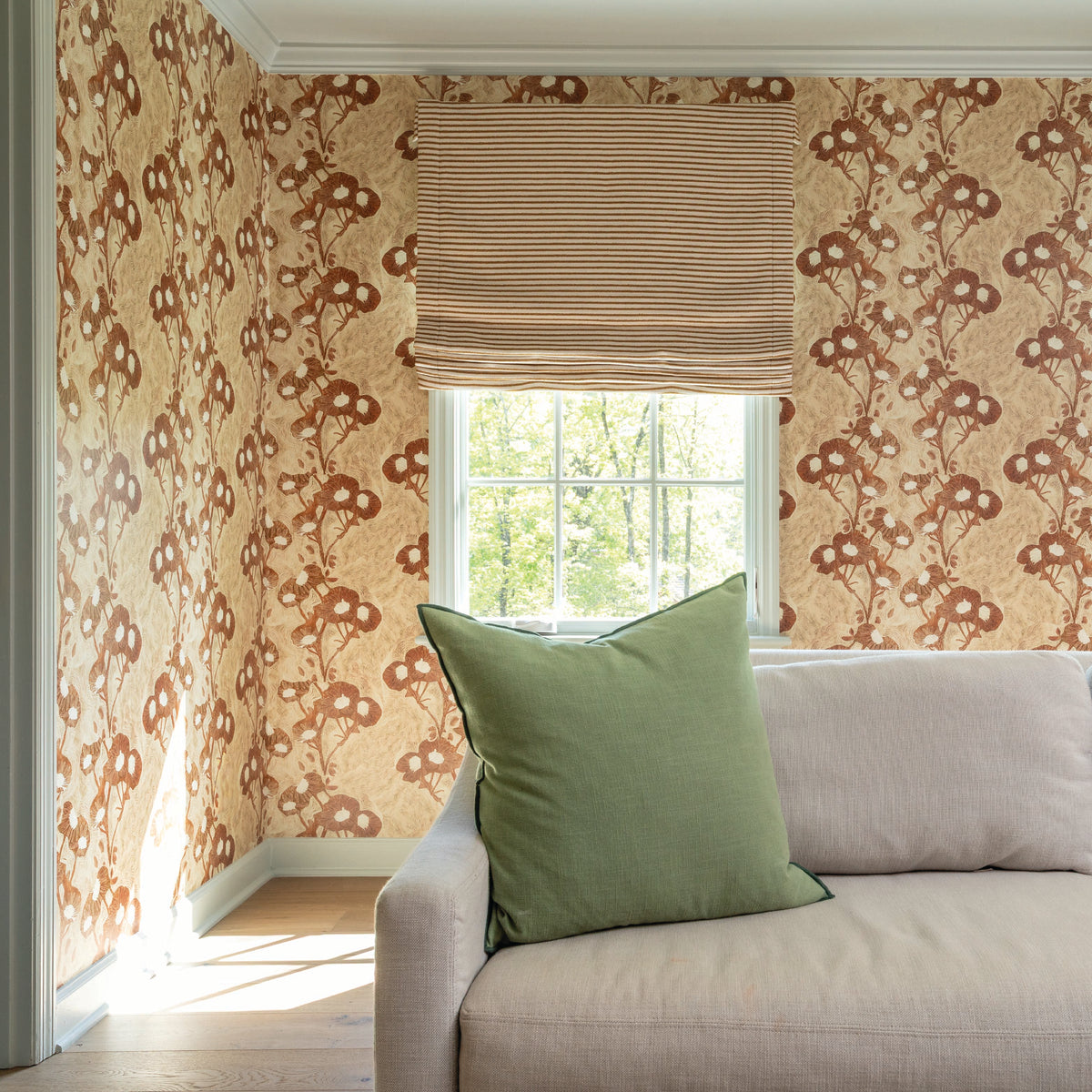 Trellis Wallpaper in Ginger