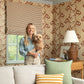 Trellis Wallpaper in Ginger