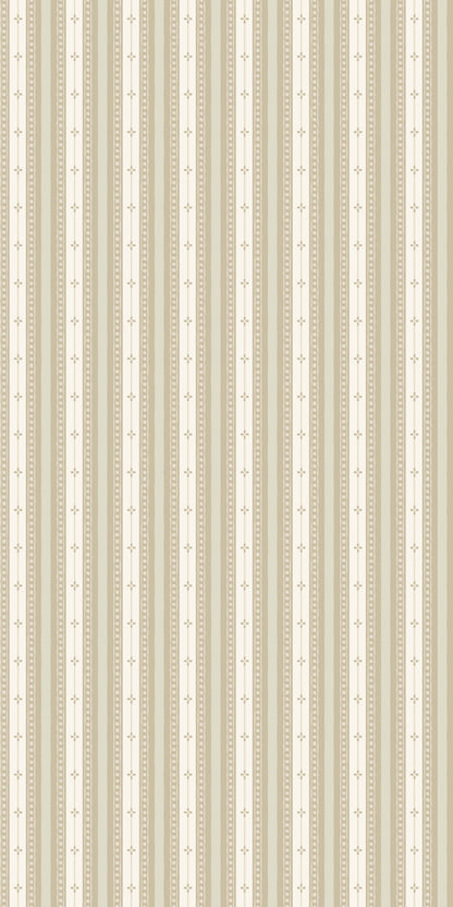 Image of Trio Stripe in Alabaster Wallpaper