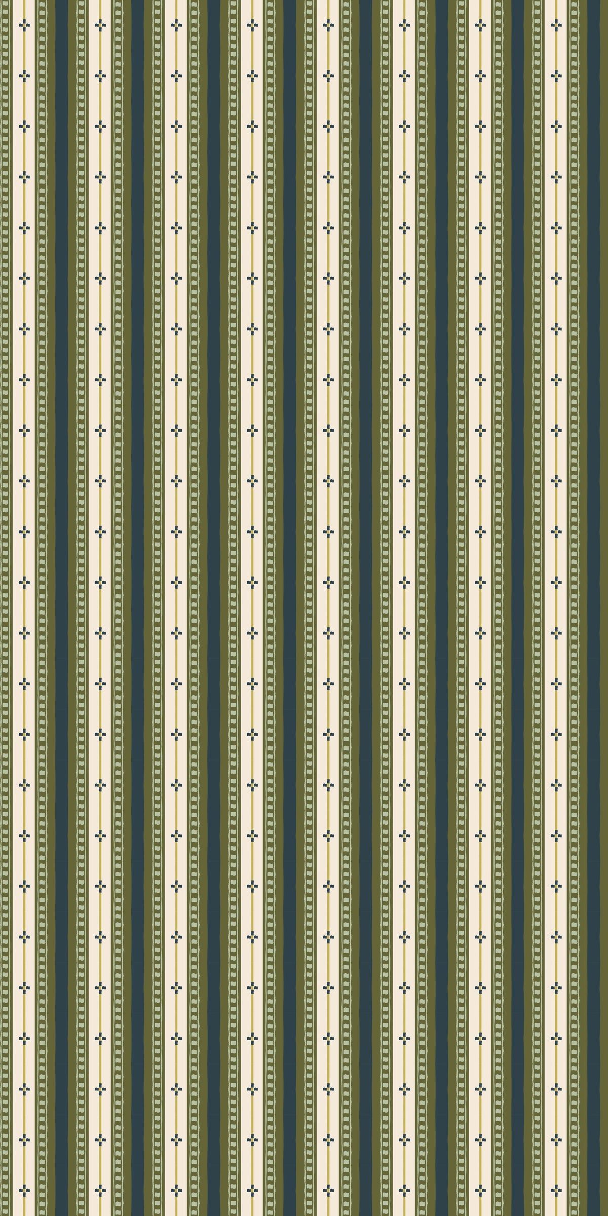 Image of Trio Stripe in Blue/Green Wallpaper