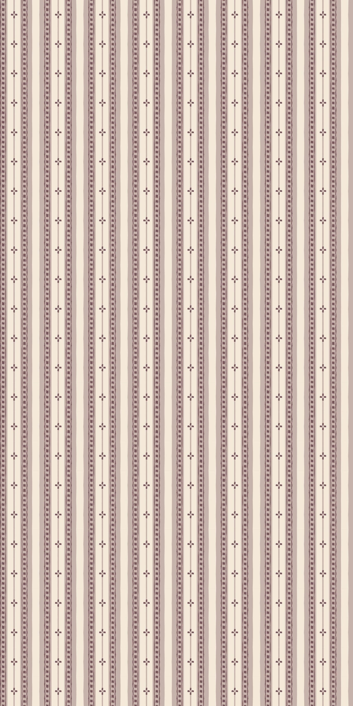 Image of Trio Stripe in Mauve Wallpaper