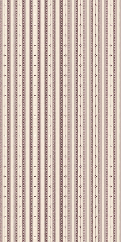 Image of Trio Stripe in Mauve Wallpaper