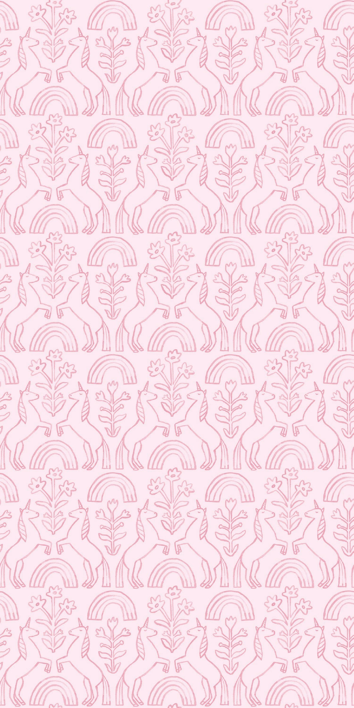 Image of Unicorn in Pink Wallpaper